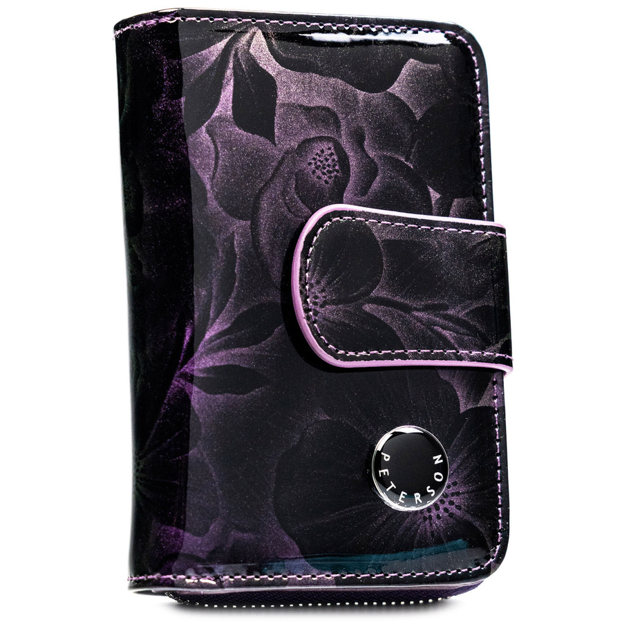 Leather and leatherette wallet RFID PETERSON PTN PS115-FDS