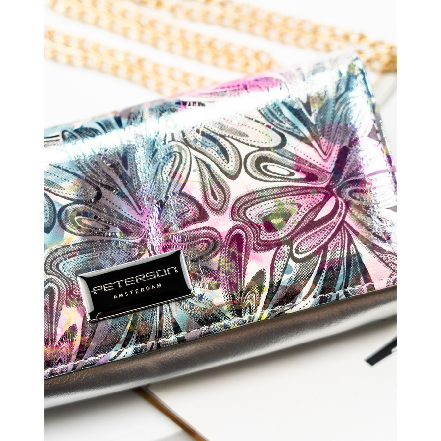 Leather+leatherette wallet RFID PETERSON PTN PX20-1-NPK