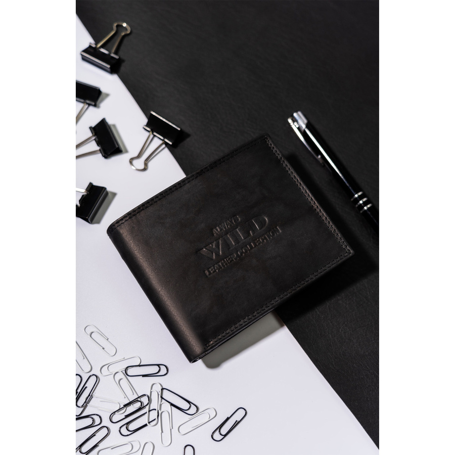 Leather wallet ALWAYS WILD AW-N7-MAL