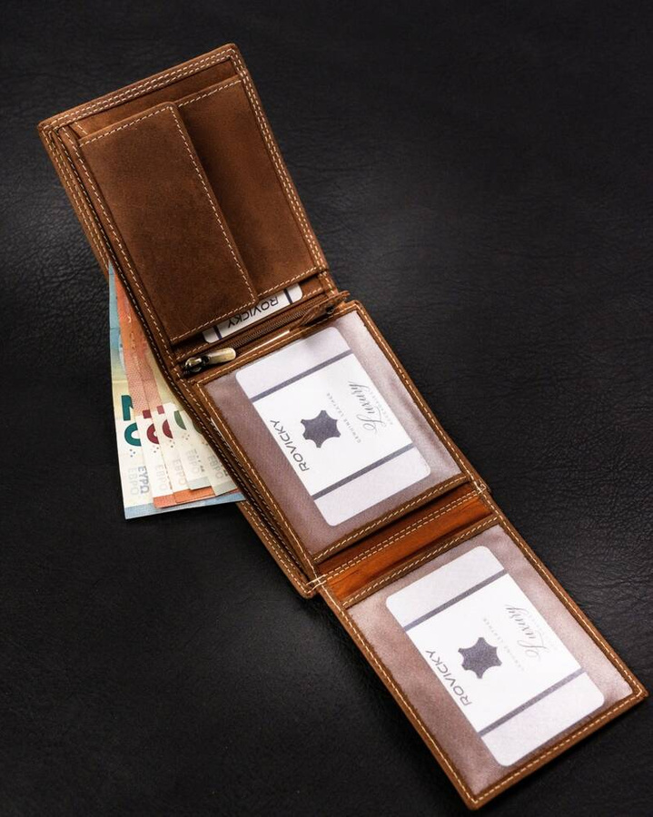 Leather wallet RFID ALWAYS WILD N992-CHM-PISC
