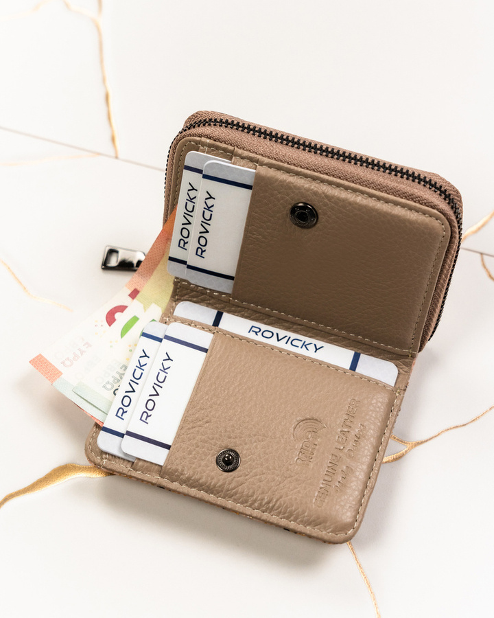 Leather wallet RFID LORENTI 5157-SK