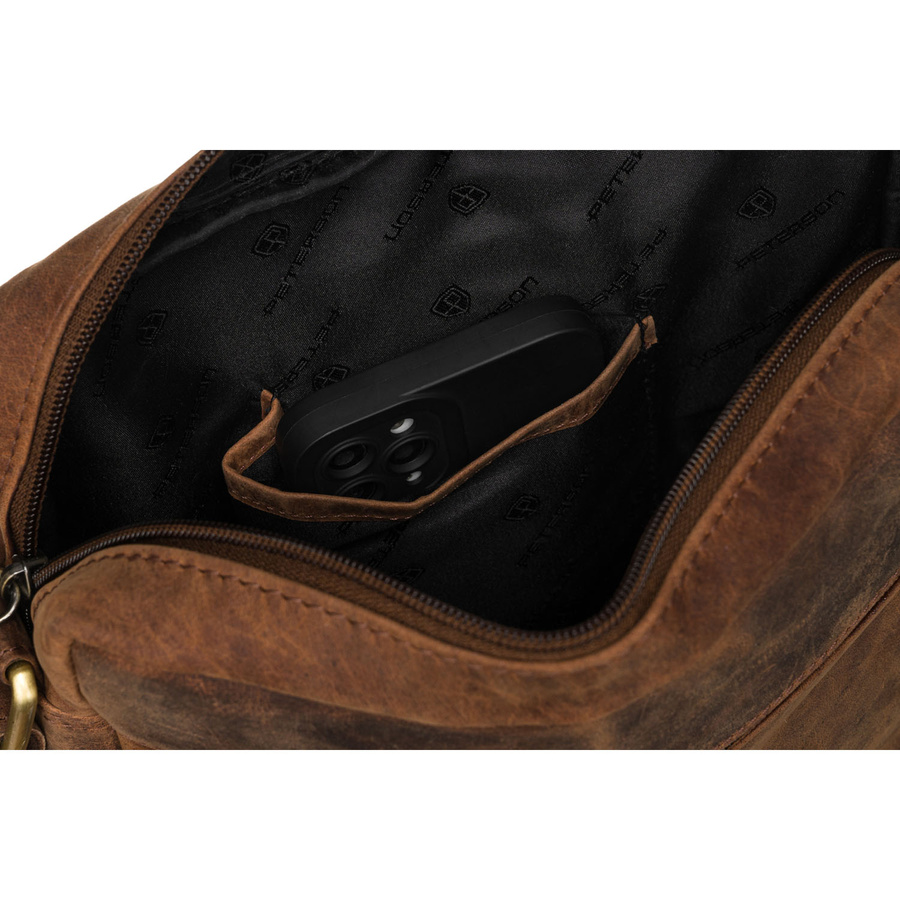 Leather bag PETERSON PTN RIVER-NSH