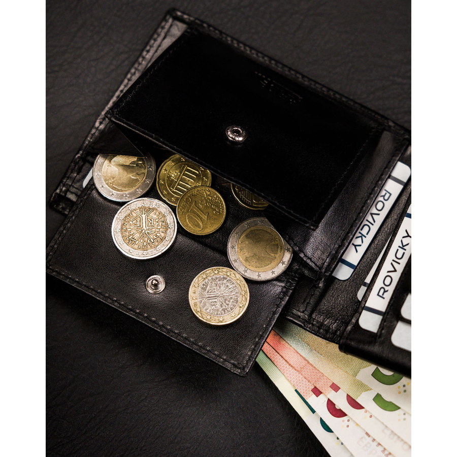 Leather wallet RFID ROVICKY CPR-06-NBAR