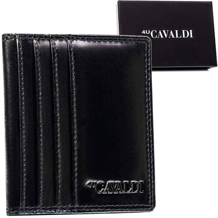 Leather card case 4U CAVALDI CW1015-LGV