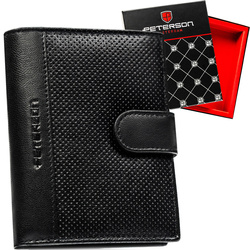 Leather wallet RFID PETERSON PTN N4L-DOT