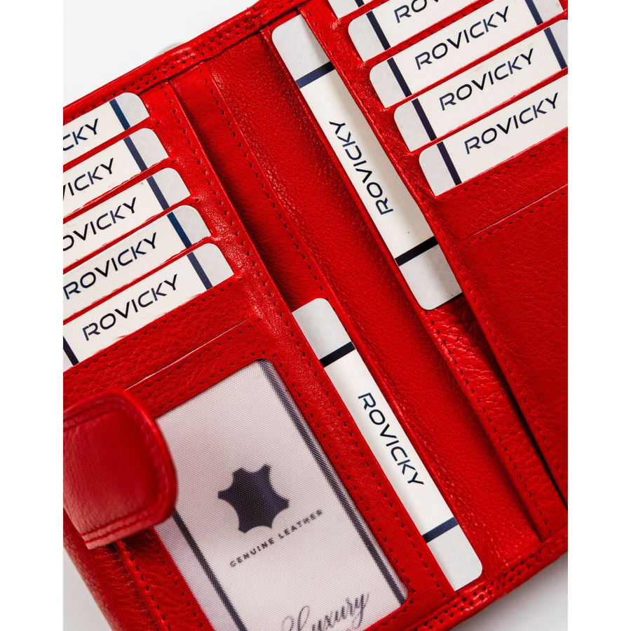 Leather wallet RFID ROVICKY R-D1520-NCD-BL