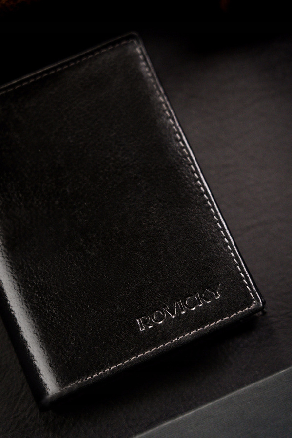 Leather wallet RFID ROVICKY N4-RPVT-BL