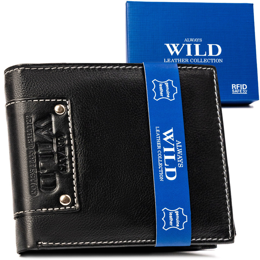 Leather wallet RFID ALWAYS WILD N992-P-CCD