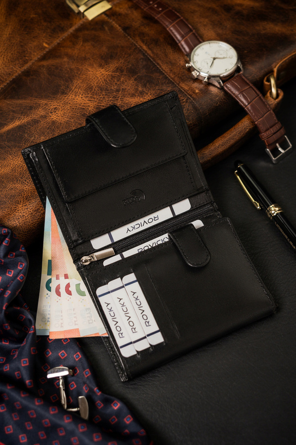 Leather wallet RFID ROVICKY RV-7680278-IL-L-BCA-