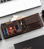 Leather wallet RFID PETERSON PTN N992-BE-DEER