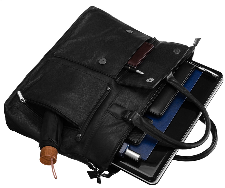 Leather laptop bag LAP-15601-NDM-NL