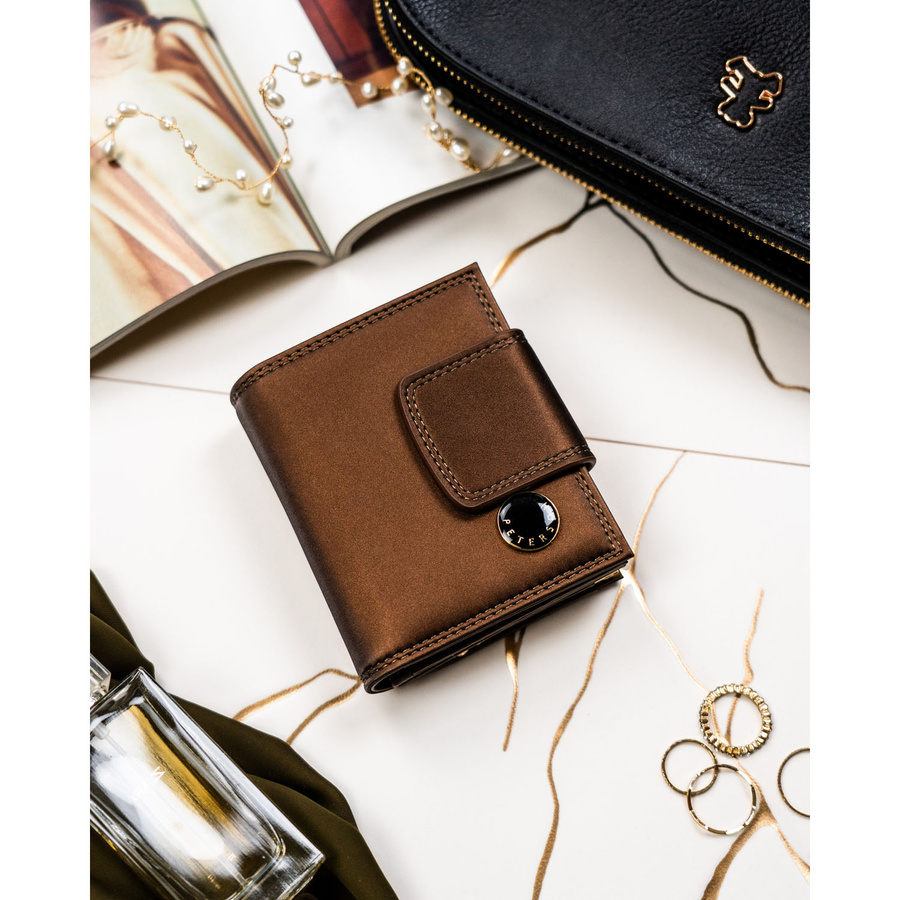 Leather wallet RFID PETERSON PTN PS329-HNL