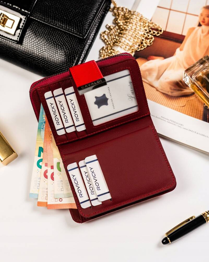 Leather & leatherette wallet RFID 4U CAVALDI  PN31-BT