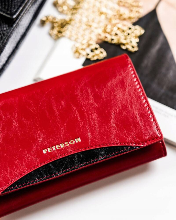 Leather women wallet PETERSON PTN PL-466
