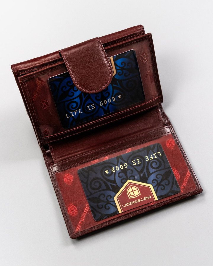 Leather's wallet RFID PETERSON PTN 70-BO