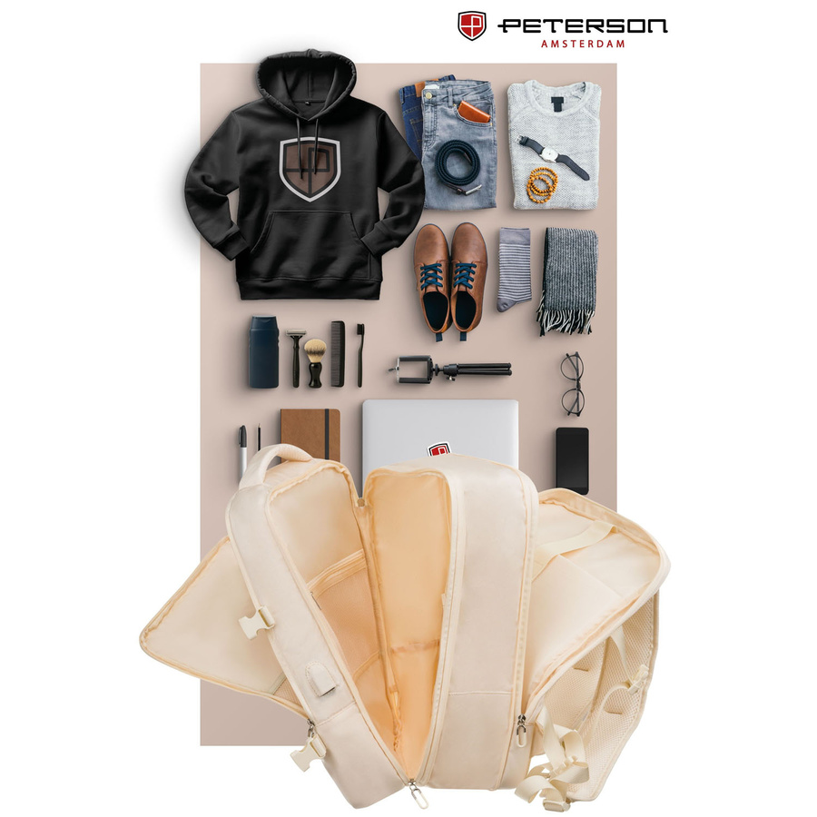 Polyester bagpack PETERSON PTN 24421