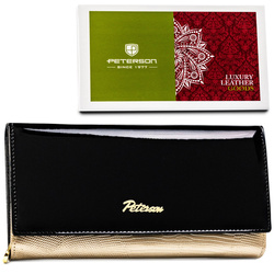 Leather wallet RFID PETERSON PTN LJ-42106