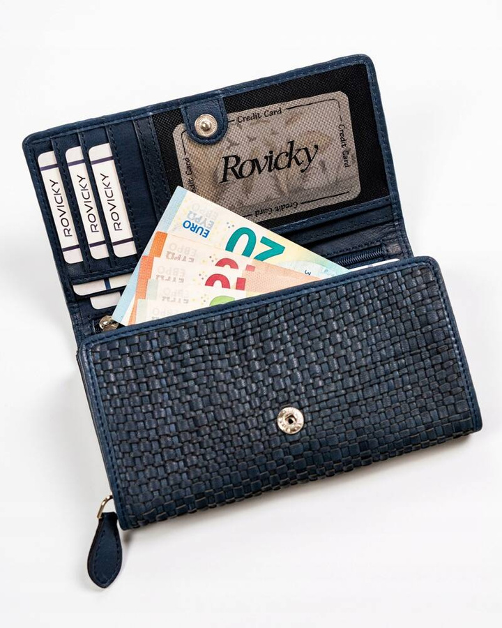 Leather wallet ROVICKY R-614-DDW