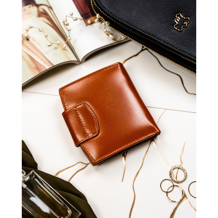 Leather wallet RFID PETERSON PTN RD-314-NGV-M