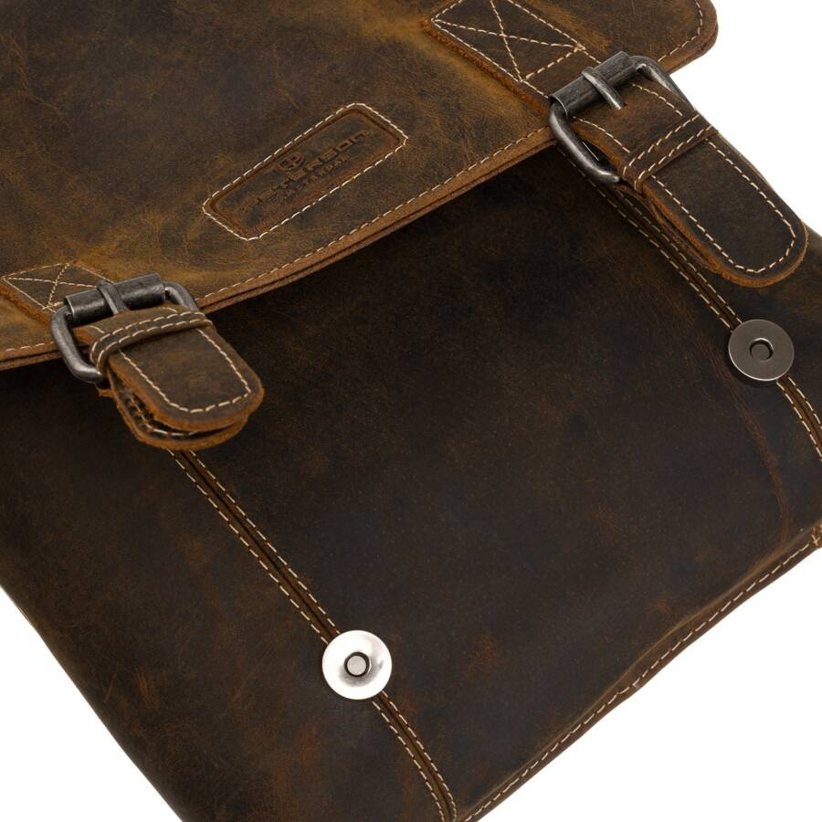 Leather bag PETERSON PTN 996-B-HUN