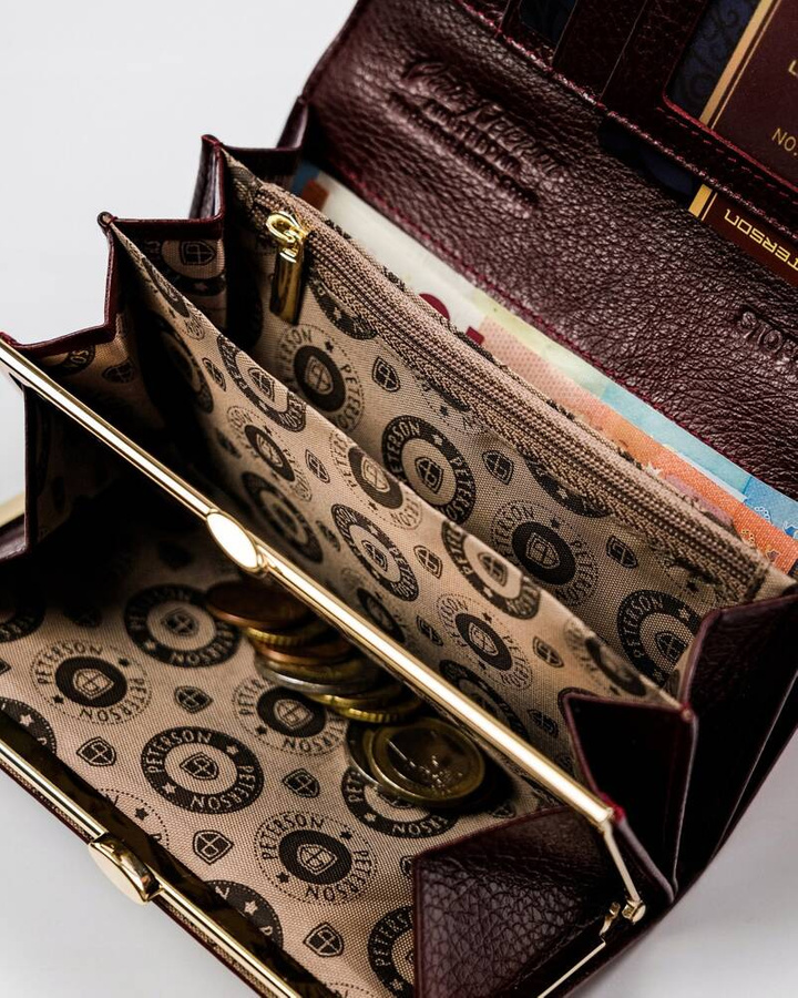 Leather women wallet PETERSON PTN PL-466