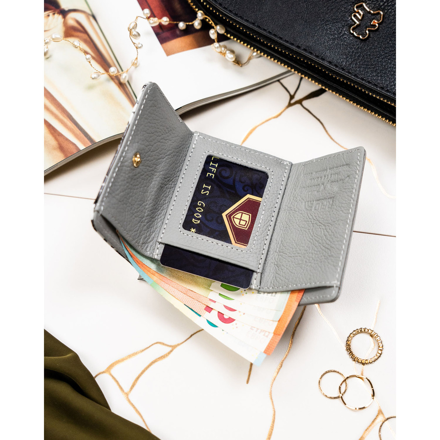 Leather wallet RFID PETERSON PTN PH32-LFL