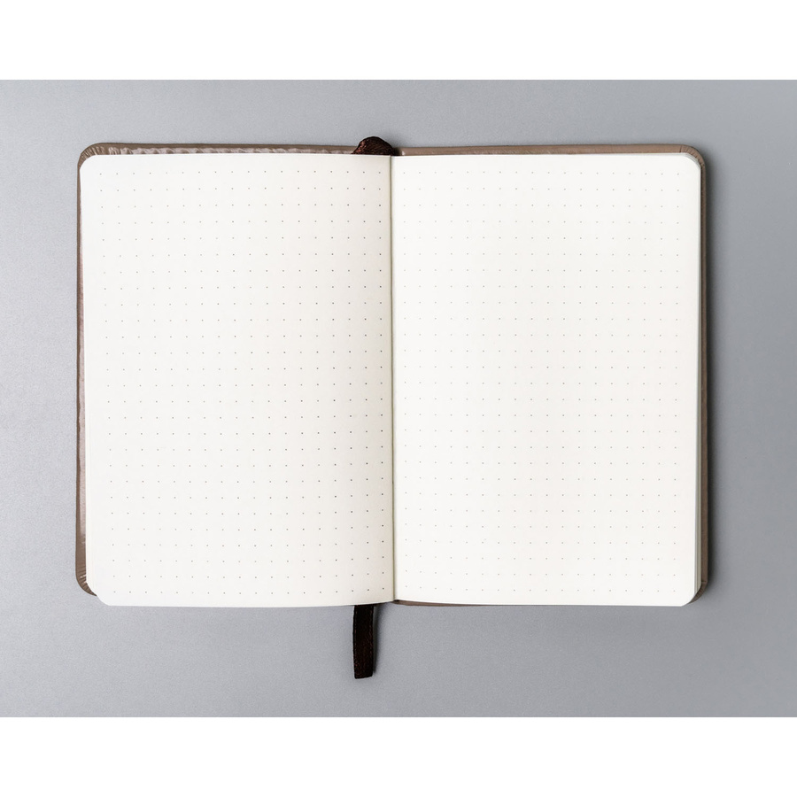 Notes w formacie A6 w kolorze khaki zadrukowany w kropki - Peterson
