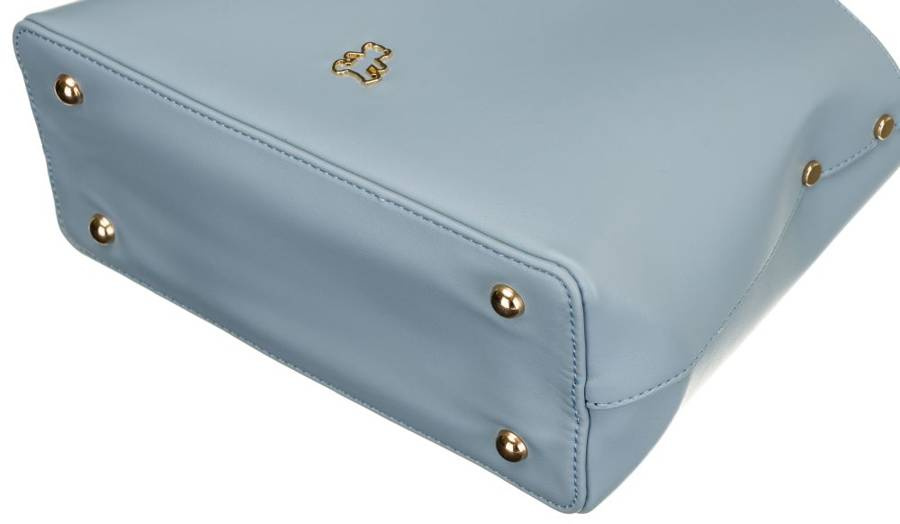 Minimalistyczna torebka koszyk z gładkiej eko skóry - LuluCastagnette