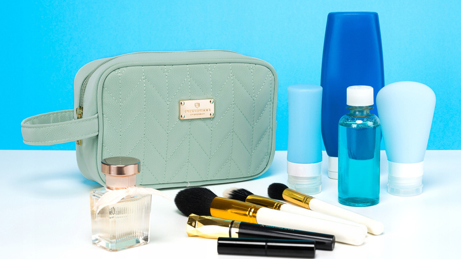 Leatherette make up bag PETERSON PTN K24-04