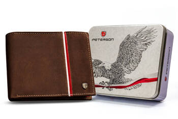 Leather men wallet PETERSON PTN 304P-01