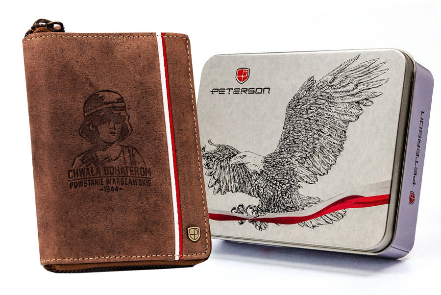 Leather wallet RFID PETERSON PTN 340PW-04