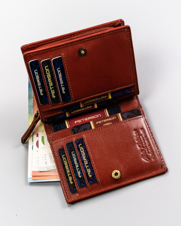 Leather's wallet RFID PETERSON PTN 2549-BO