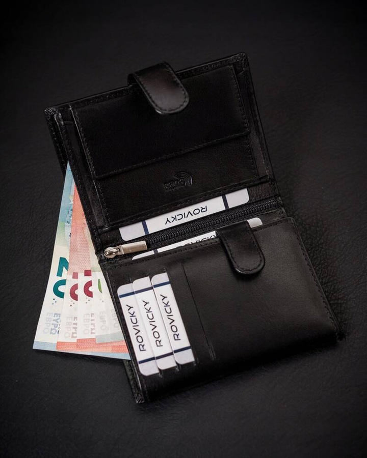 Leather wallet RFID ROVICKY RV-7680278-IL-L-BCA-