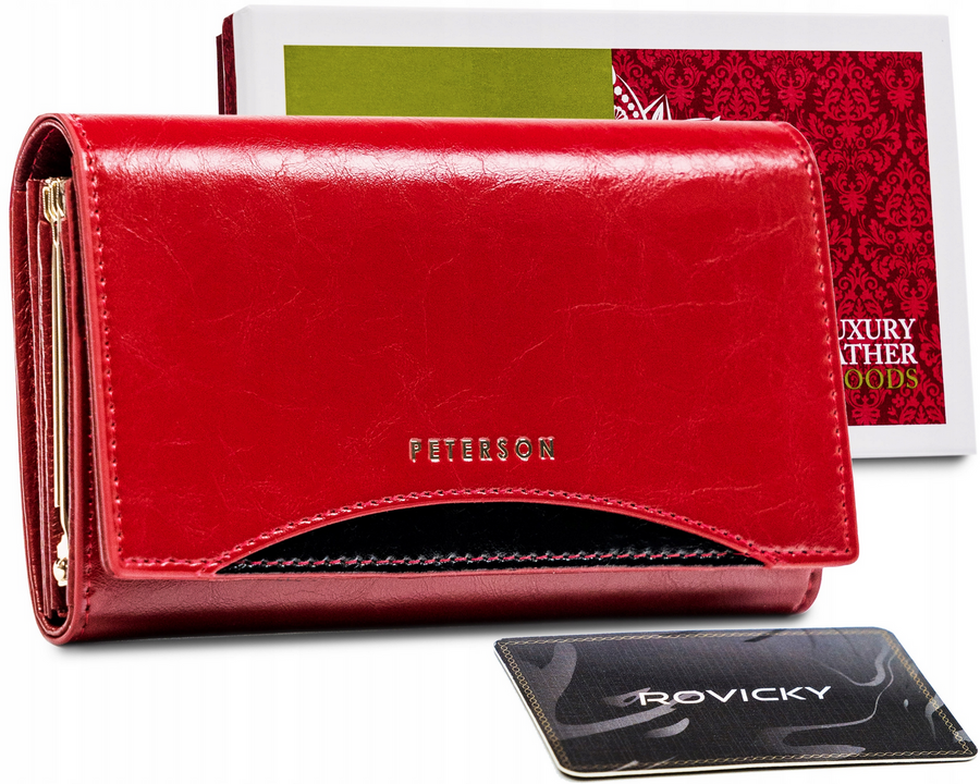 Leather women wallet PETERSON PTN PL-466