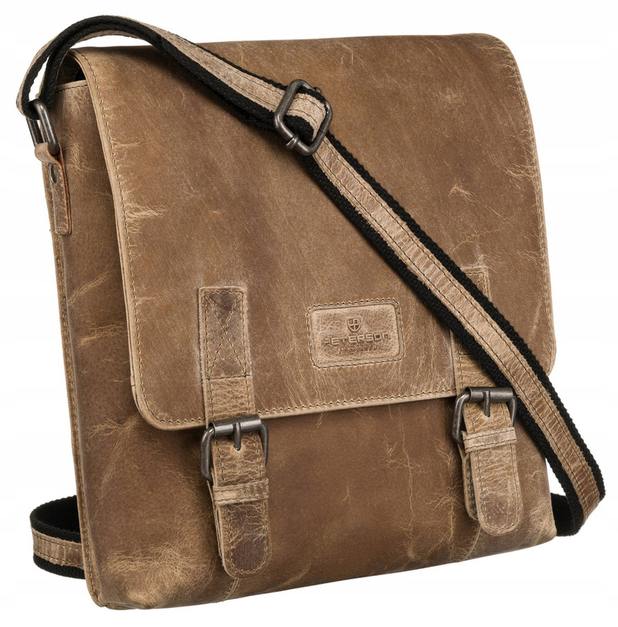 Leather bag PETERSON PTN 996-B-HUN