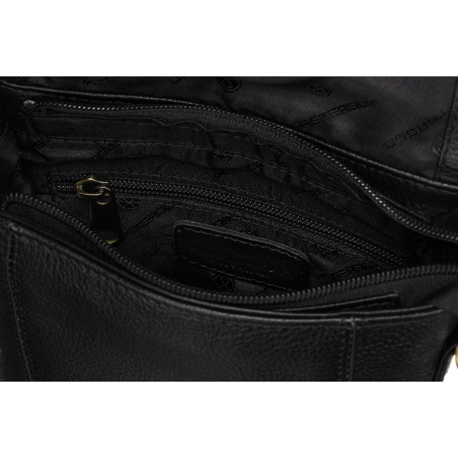 Leather bag PETERSON PTN 996-S-NDM