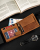 Leather wallet RFID PETERSON PTN N992C-CHM-01