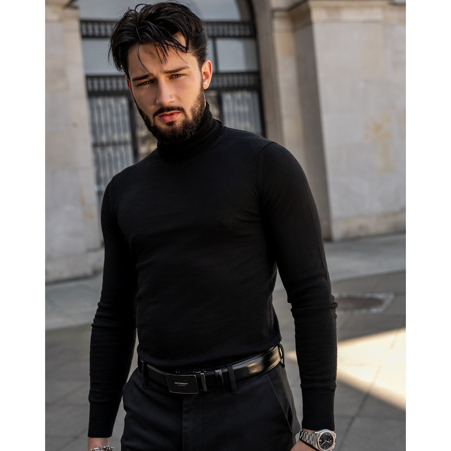 Leather belt PETERSON PTN A001