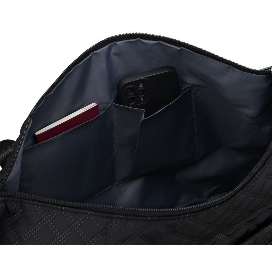 Czarna, treningowa torba wykonana z poliestru, jednokomorowa - Peterson