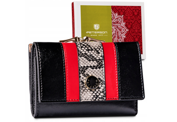 Leather women wallet RFID PETERSON PTN ST-412