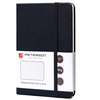 Czarny notes w formacie A6 zadrukowany w linie - Peterson