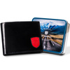 Leather wallet RFID PETERSON PTN 22301-VT-T