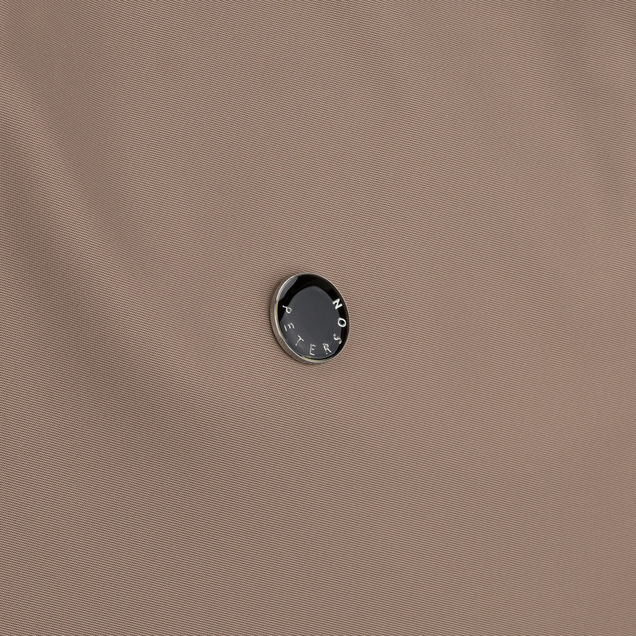 Shopperka damska z poliestru w beżowym kolorze, jednokomorowa i zamykana suwakiem - Peterson