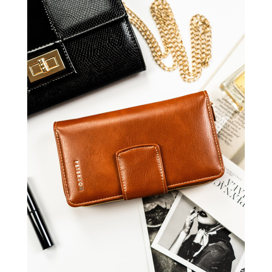 Leatherette wallet RFID PETERSON PTN 008-HF