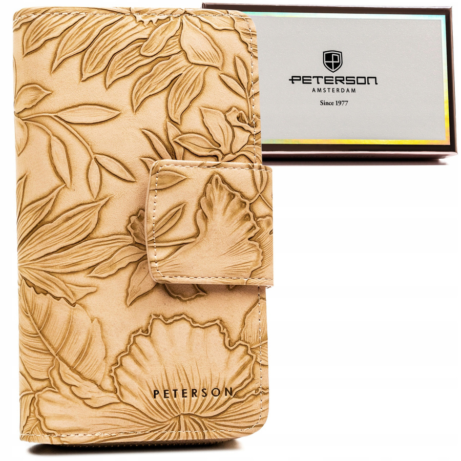 Leatherette wallet RFID PETERSON PTN 008-FL