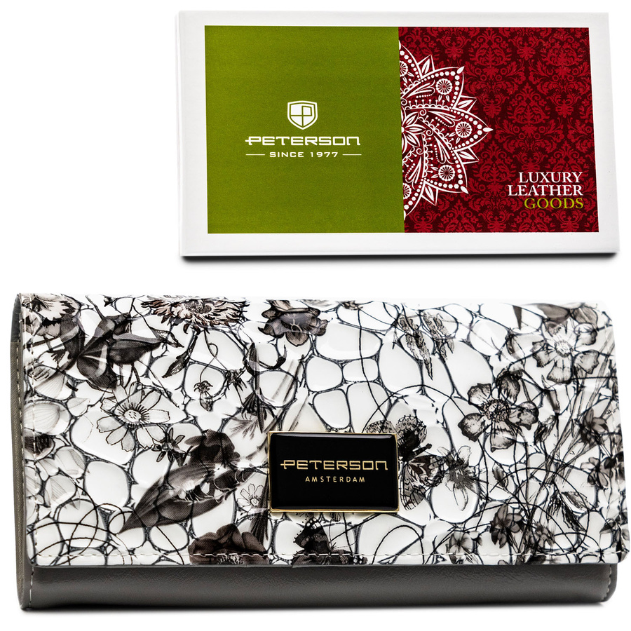 Leather wallet RFID PETERSON PTN PH27-LFL