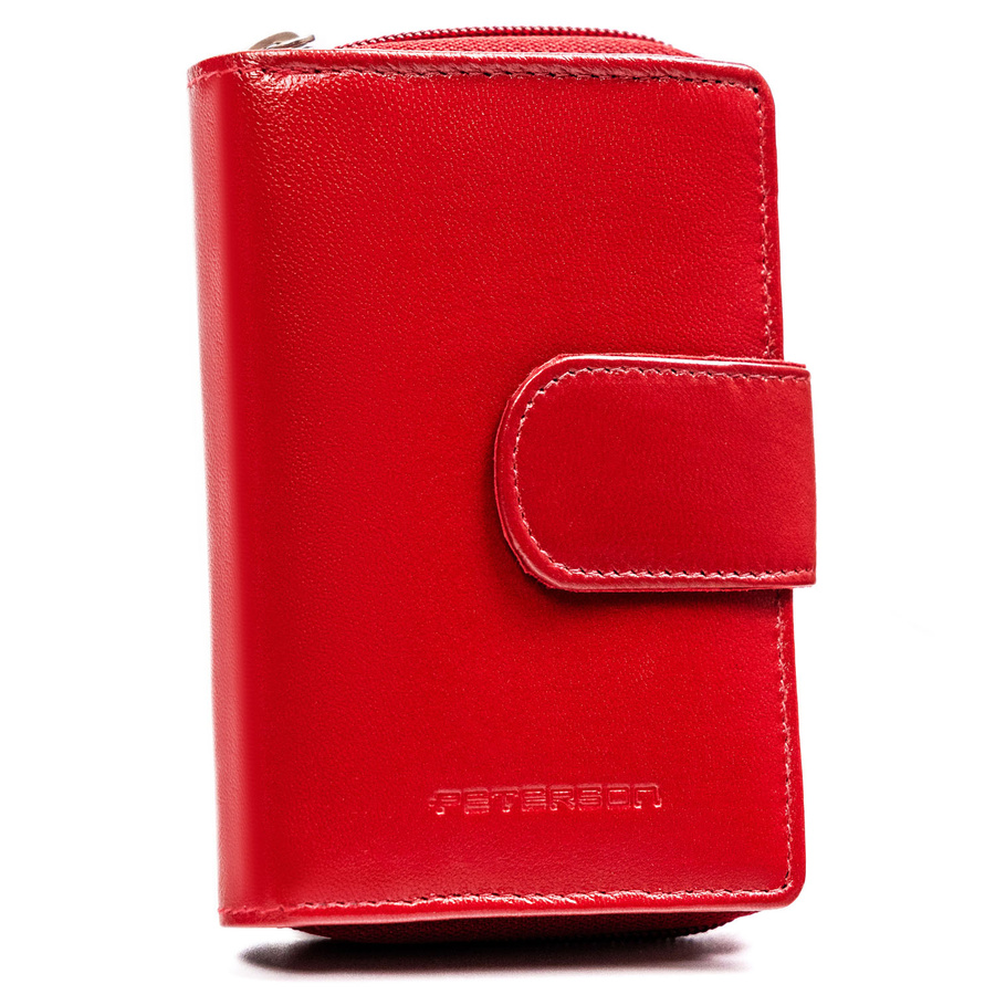 Leather wallet RFID PETERSON PTN RD-41-GCL