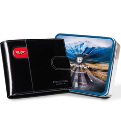 Leather wallet RFID PETERSON PTN 22302L-VT-E