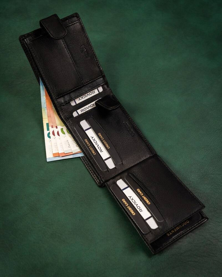 Leather wallet RFID ROVICKY R-N992L-GAT
