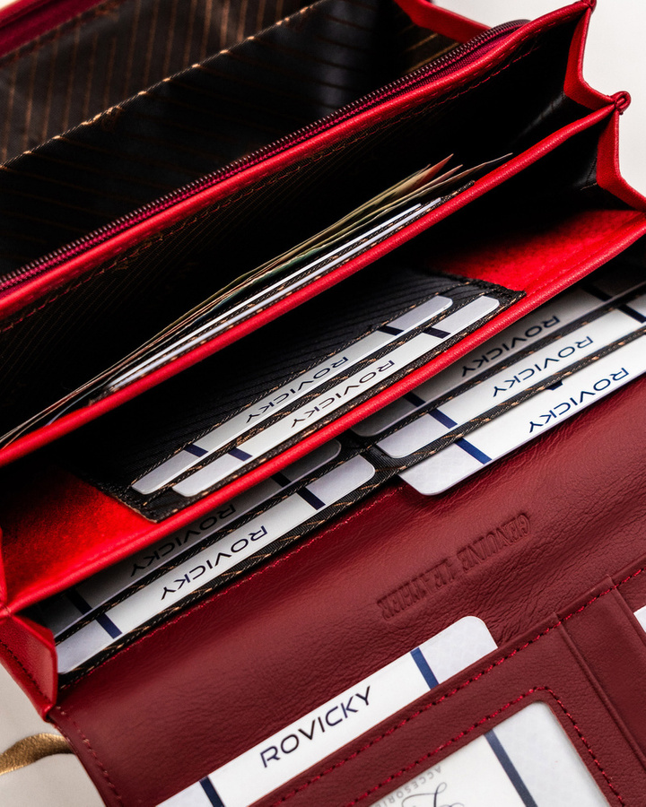 Leather & leatherette wallet ROVICKY RPX-20A